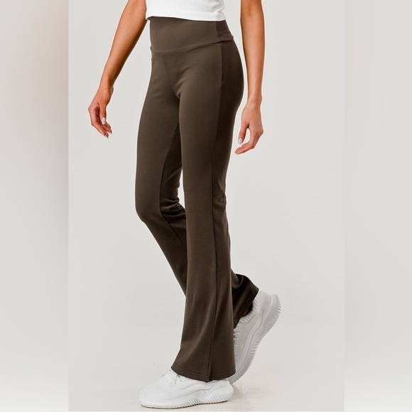 Shosho Brown Boot Cut Flare Pants - Picture 1 of 4